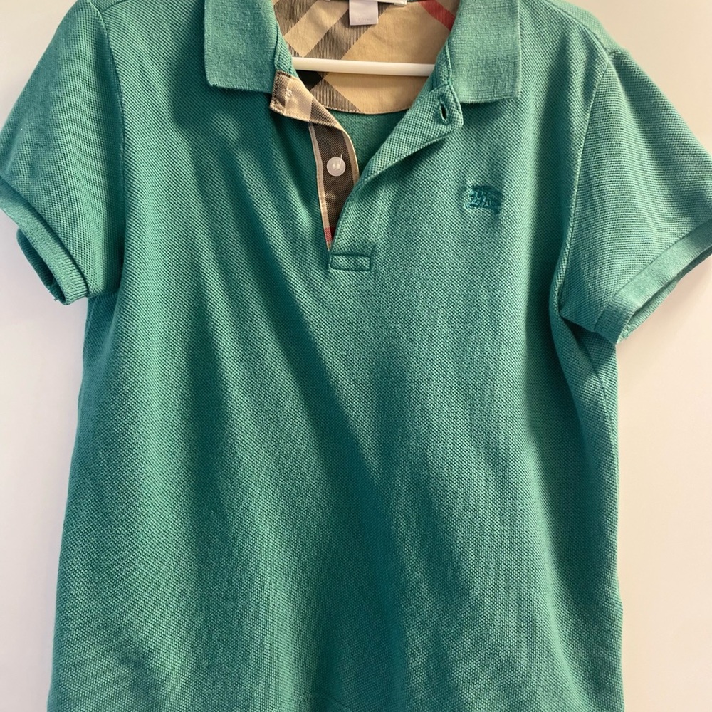 Burberry Aqua Polo Shirt for Kids